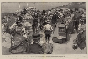 Alle Arten und Bedingungen, das Rettungsboot am Morgen nach dem Wrack hochziehen